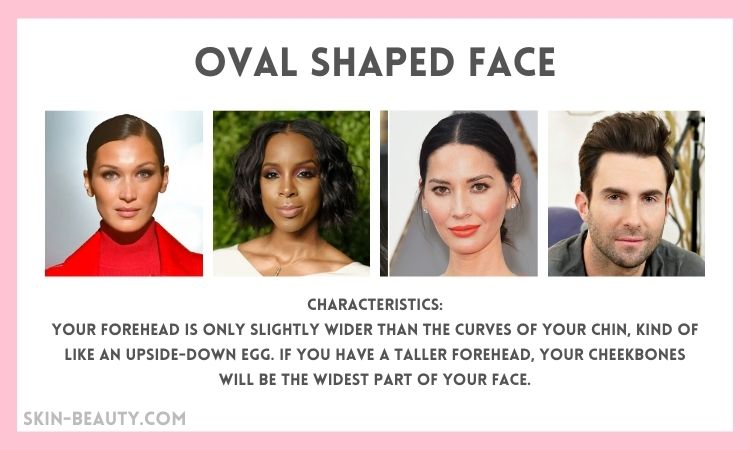 Oval face shape characteristics