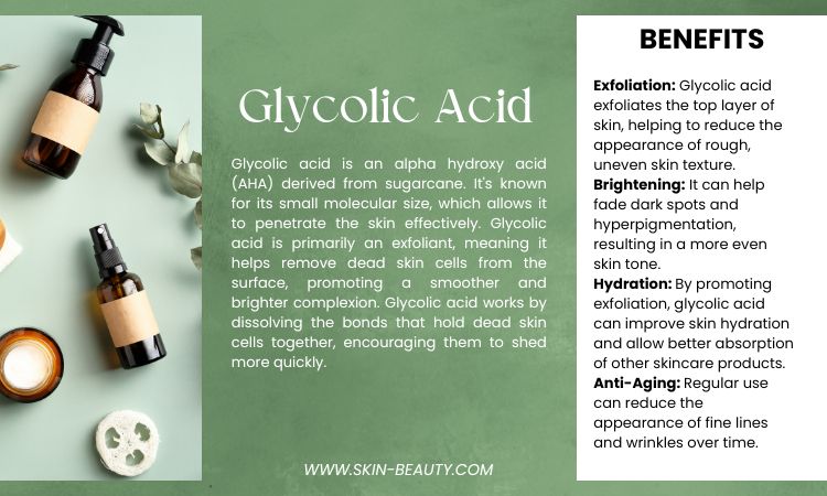 Glycolic acid benefits for skin