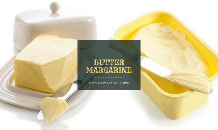 butter and margarine food acne