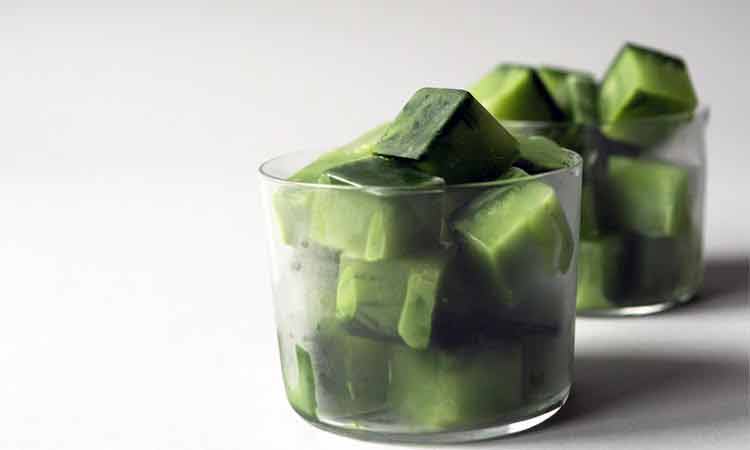 Green tea ice on 8 Benefits Of Ice Cubes For Your Skin